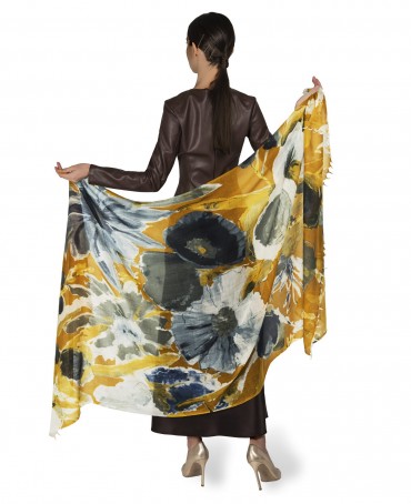 Палантин Женский W40-LA.PEINTURE/JAUNE